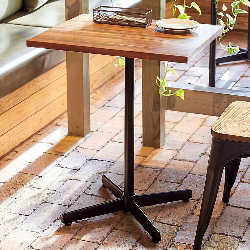 ストア・エキスプレス カフェテーブル ブラウン ブラック脚 61-785-2-2 1台(ご注文単位1台)【直送品】