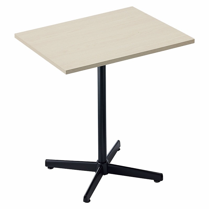 ストア・エキスプレス カフェテーブル ホワイトウッド ブラック脚 61-777-23-2 1台(ご注文単位1台)【直送品】