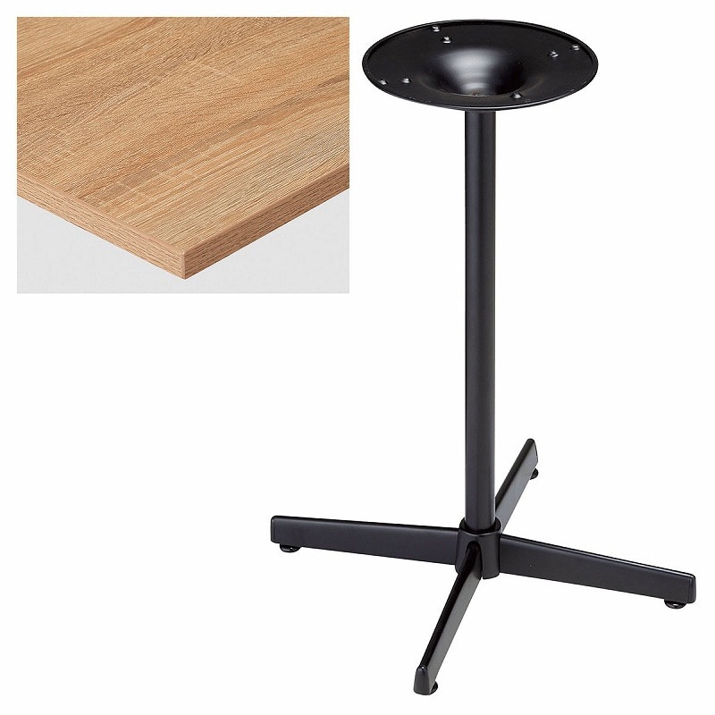 ストア・エキスプレス カフェテーブル ラスティック ブラック脚 61-801-89-2 1台(ご注文単位1台)【直送品】