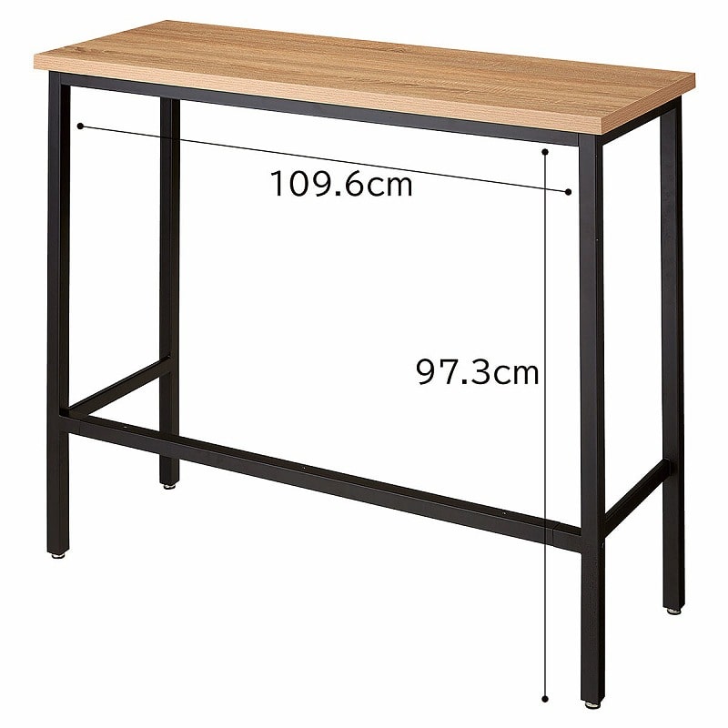 ストア・エキスプレス ハイカウンターテブル ラスティック柄 61-801-92-1 1台(ご注文単位1台)【直送品】