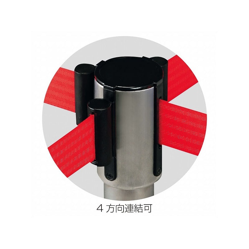 ストア・エキスプレス ベルトパーティション スタッキングタイプ レッド 61-375-1-2 1台(ご注文単位1台)【直送品】