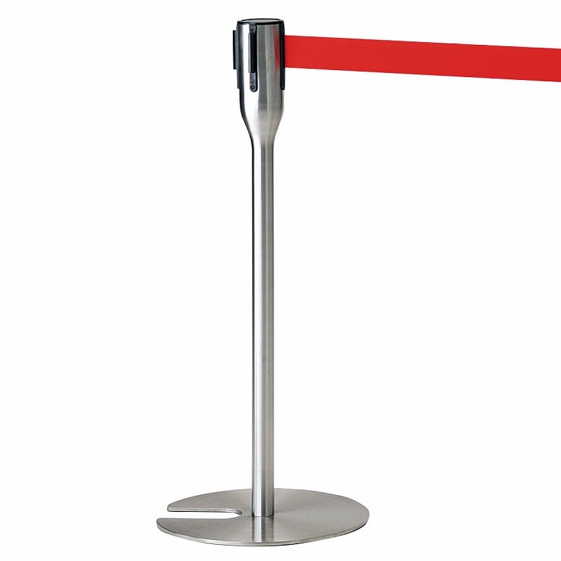 ストア・エキスプレス コンパクト スタッキングベルトパーティション ステンレス レッド 61-375-4-2 1台(ご注文単位1台)【直送品】