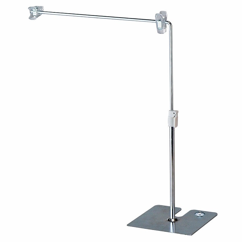 ストア・エキスプレス L型ポップスタンド クロームメッキ 61-209-4-1 1台(ご注文単位1台)【直送品】