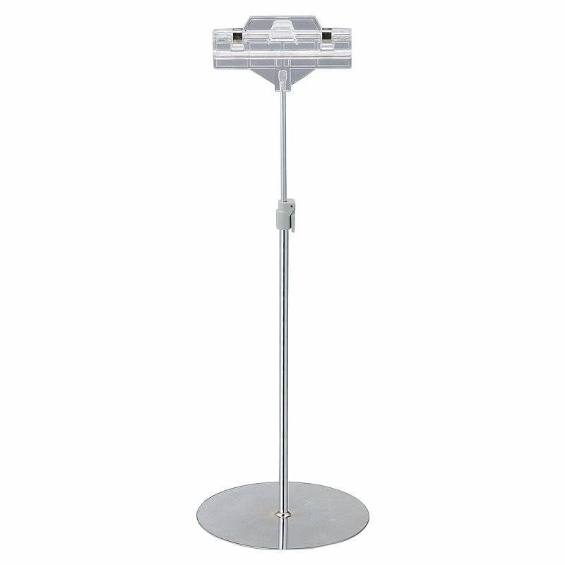 ストア・エキスプレス 両面クリップポップスタンド クロームメッキ 61-209-9-1 1台(ご注文単位1台)【直送品】