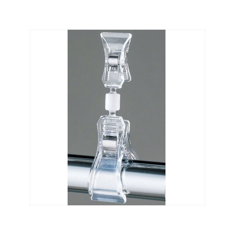 ストア・エキスプレス クリップポップスタンド クリア H11.5cm 61-204-2-3 10個 1組(ご注文単位1組)【直送品】