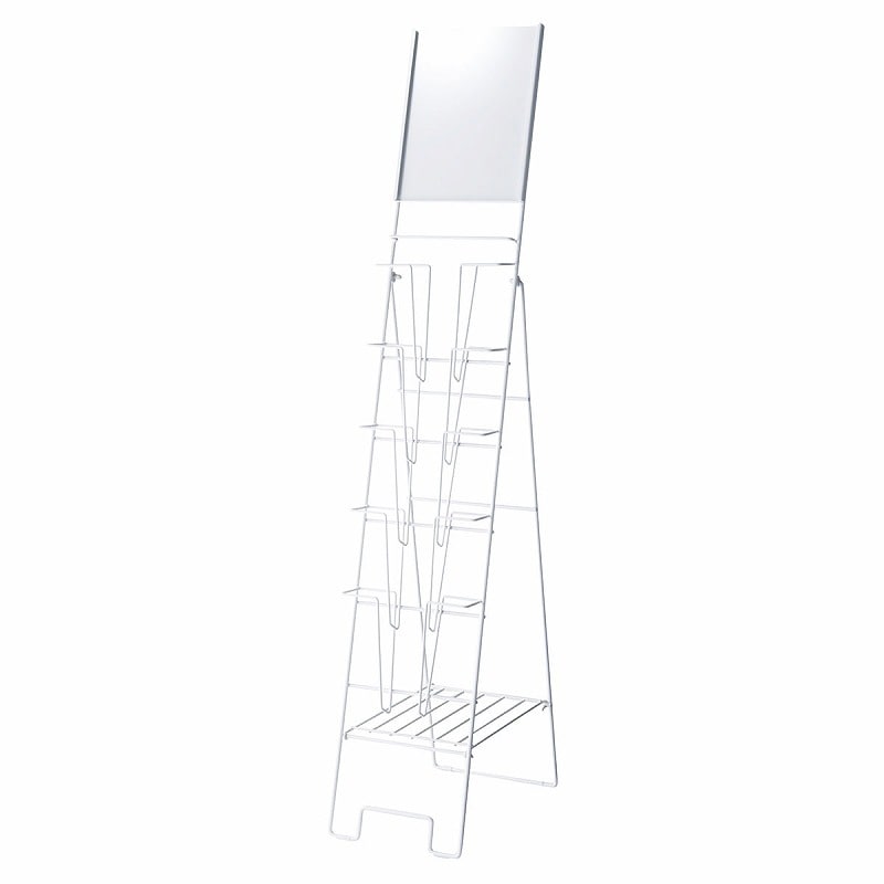 ストア・エキスプレス カタログスタンド　パネル付き A4　1列5段 61-429-46-1 1台（ご注文単位1台）【直送品】