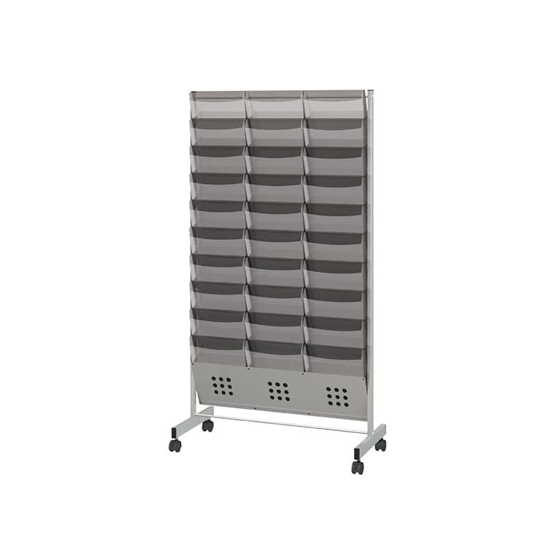 ストア・エキスプレス カタログスタンドA4　キャスター付き 10段3列 61-213-2-3 1台（ご注文単位1台）【直送品】