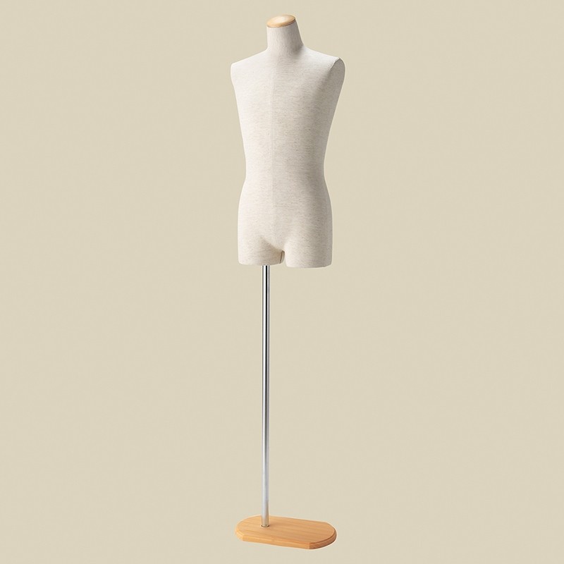 ストア・エキスプレス 紳士芯地張トルソー　木調 M 61-183-2-2 1台（ご注文単位1台）【直送品】