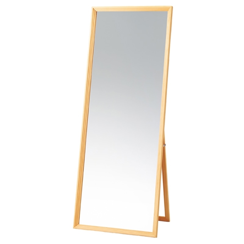 ストア・エキスプレス 3段カットフレームスタンドミラー ワイド 61-133-9-2 1台（ご注文単位1台）【直送品】