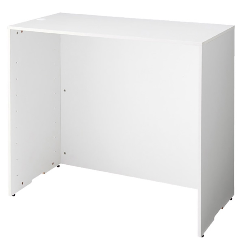 ストア・エキスプレス 木製ハイカウンター W120cm/H100cm ホワイト 61-427-43-2 1台(ご注文単位1台)【直送品】