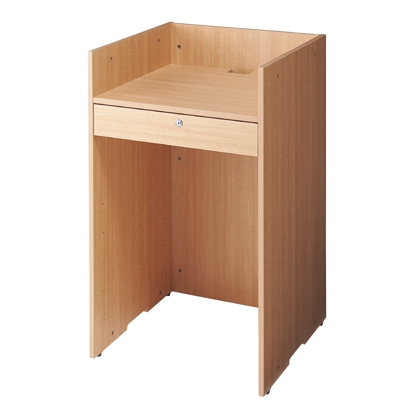 ストア・エキスプレス 木製レジ台 エクリュ 61-427-45-1 1台（ご注文単位1台）【直送品】