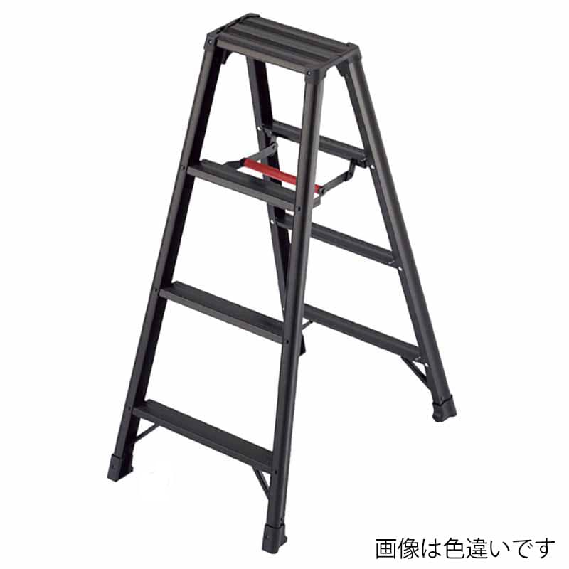 ストア・エキスプレス アルミ軽量脚立 4段　H109cm　シルバー 61-753-83-1 1台（ご注文単位1台）【直送品】