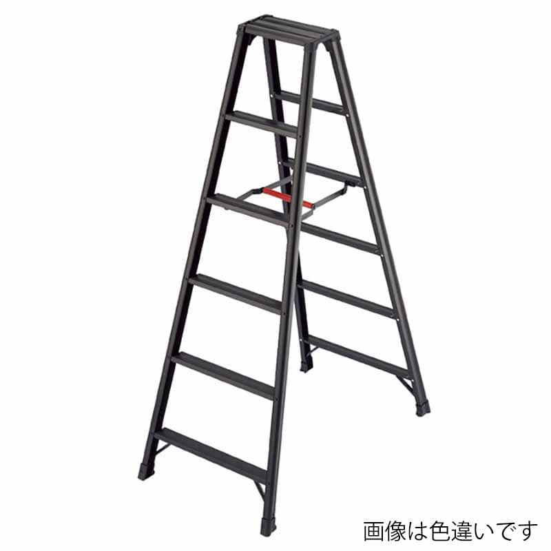 ストア・エキスプレス アルミ軽量脚立 6段　H169cm　シルバー 61-753-83-3 1台（ご注文単位1台）【直送品】