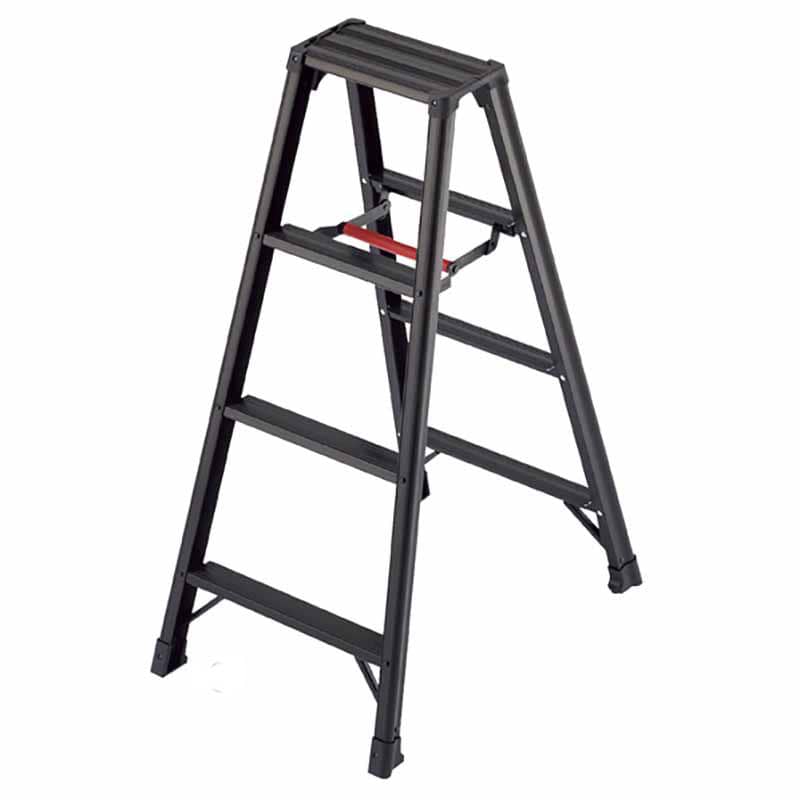 ストア・エキスプレス アルミ軽量脚立 4段　H109cm　ブラック 61-753-84-1 1台（ご注文単位1台）【直送品】