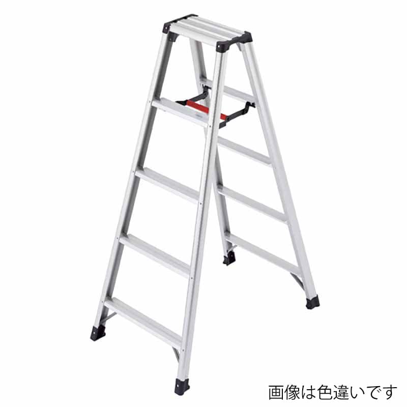 ストア・エキスプレス アルミ軽量脚立 5段　H139cm　ブラック 61-753-84-2 1台（ご注文単位1台）【直送品】