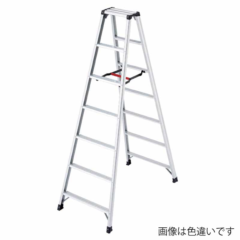 ストア・エキスプレス アルミ軽量脚立 7段　H199cm　ブラック 61-753-84-4 1台（ご注文単位1台）【直送品】