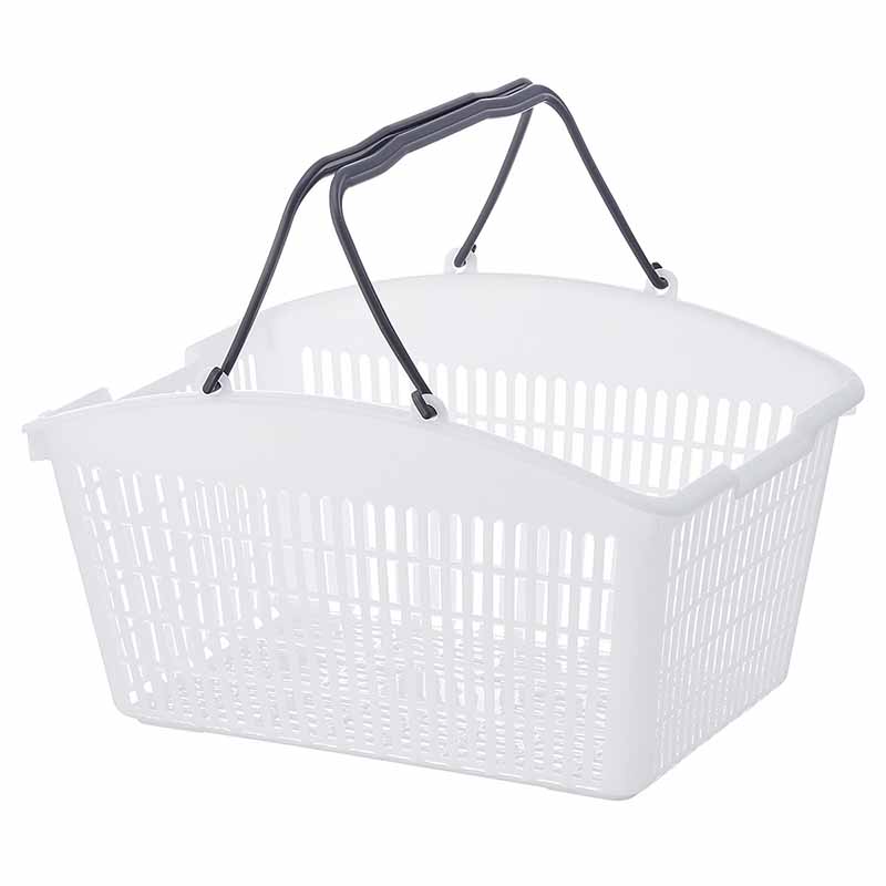 ストア・エキスプレス 山型買物カゴ 16リットル ナチュラルグレー 61-802-45-1 10個入 1セット(ご注文単位1セット)【直送品】