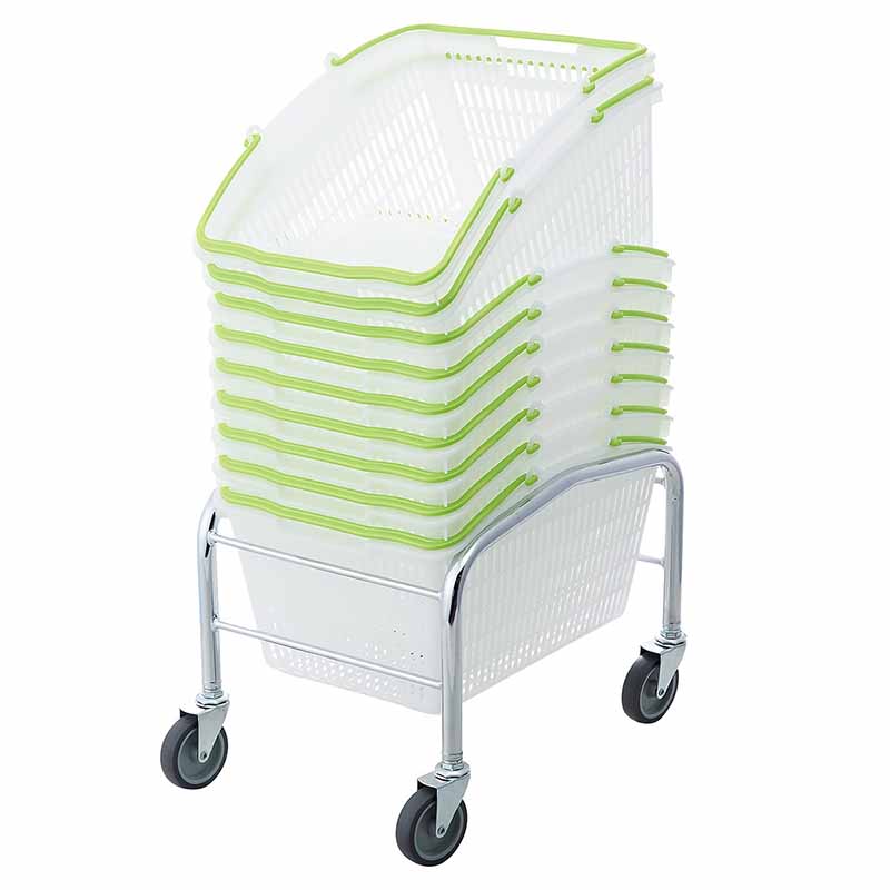 ストア・エキスプレス 山型買物カゴ 16リットル専用置き台 61-802-45-6 1台(ご注文単位1台)【直送品】