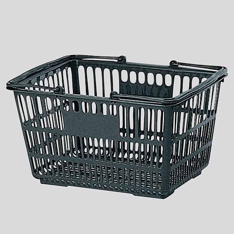 ストア・エキスプレス 買物カゴ 18リットル ダークグレー 61-802-46-1 10個入 1セット(ご注文単位1セット)【直送品】