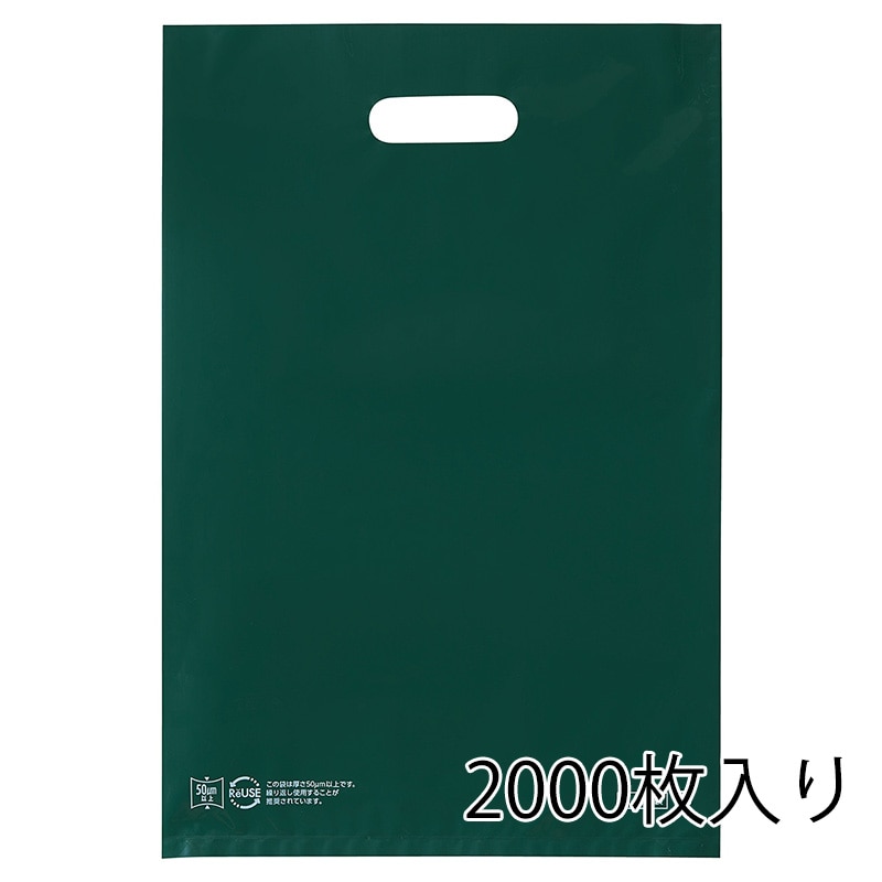 ストア・エキスプレス ポリ袋 ソフトタイプ ダークグリーン 25×40cm 2000枚入 61-782-48-5 2000枚入 1セット(ご注文単位10セット)【直送品】