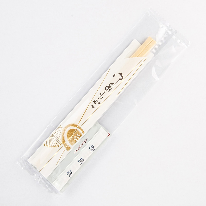 割りばし アスペン元禄箸　カサ柄角切3点セット 8寸 853961　100膳/袋（ご注文単位15袋）【直送品】