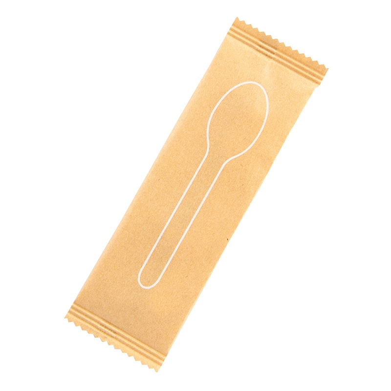 木製スプーン 未晒完封 95mm 白樺 250014 100本/袋(ご注文単位20袋)【直送品】