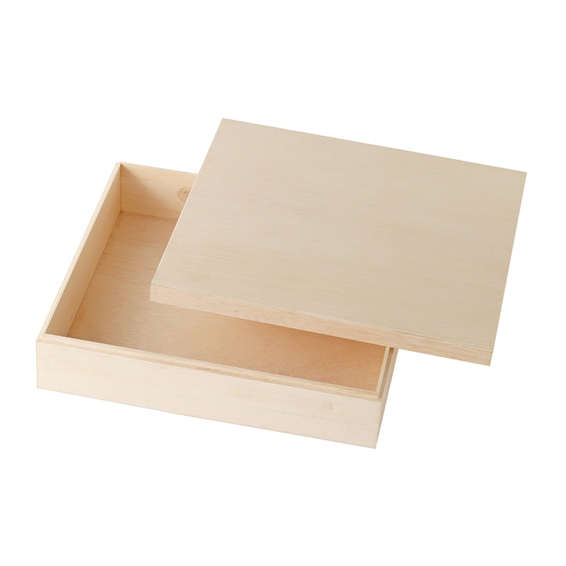 アペックスハート 木箱　COCO　無地 中 1069-0014　12個/袋（ご注文単位1袋）【直送品】