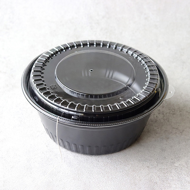 ヨシザワ 丼容器 蒸熱BOX 火山 S紐付きセルフタイプ 50個/ケース(ご注文単位1ケース)【直送品】