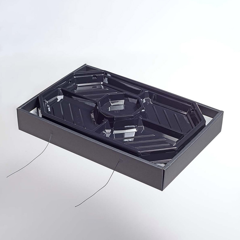 ヨシザワ オードブル容器　蒸熱BOX　オードブル角  KIT1タイプ 10個/ケース（ご注文単位1ケース）【直送品】