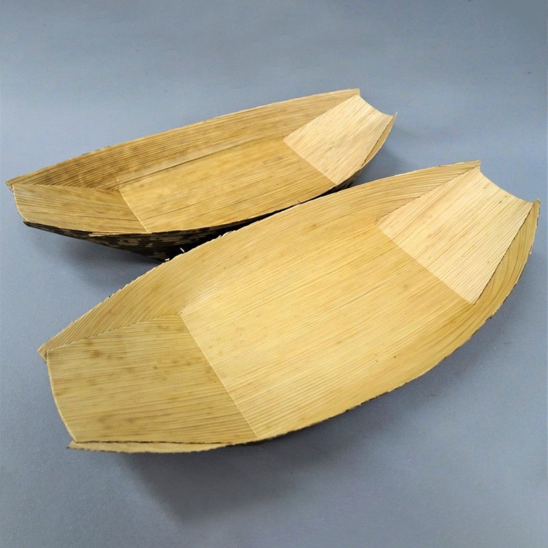 カトウ物産 竹皮舟皿A 8寸 9146 50枚/1パック（ご注文単位5パック）【直送品】