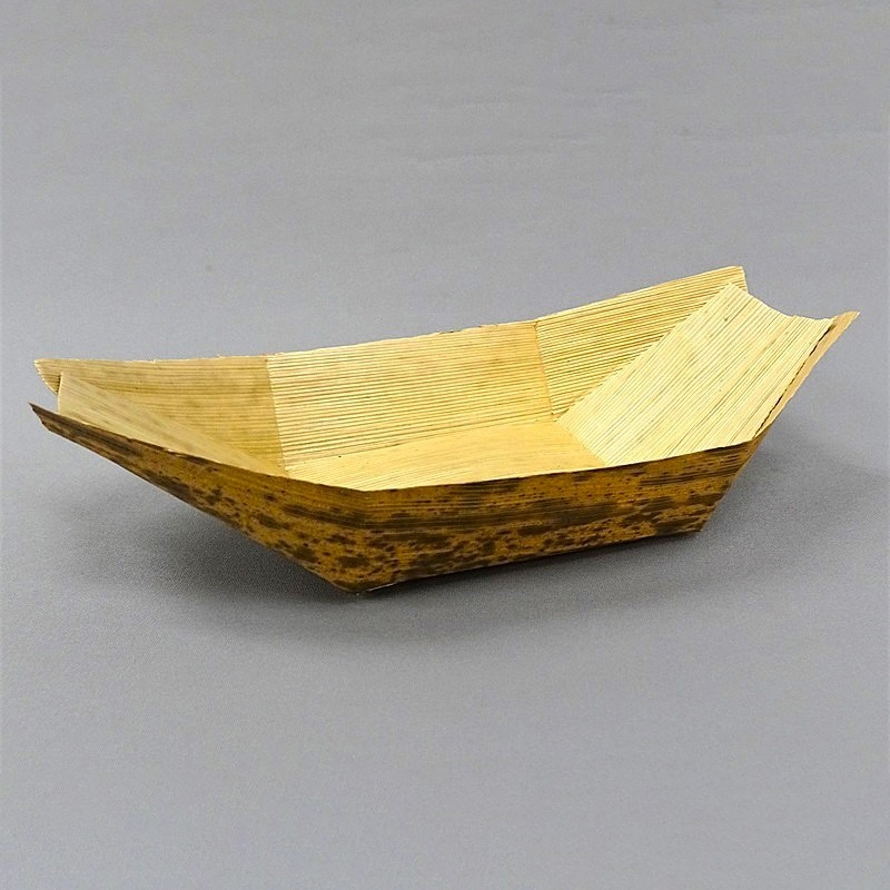 カトウ物産 竹皮舟皿D 5寸 9149 50枚/1パック（ご注文単位5パック）【直送品】