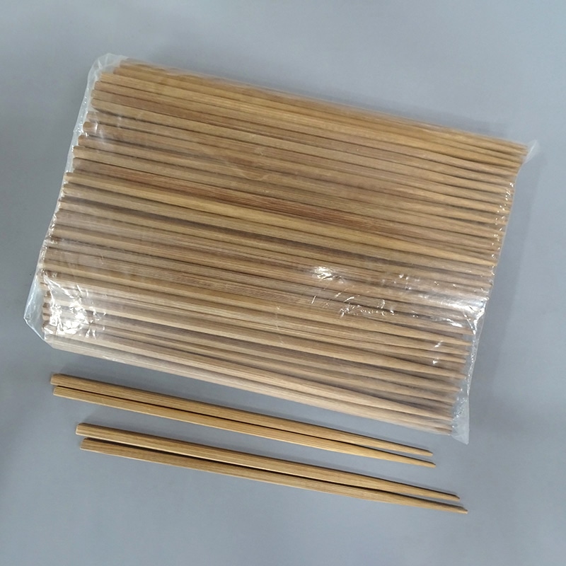 カトウ物産 竹角箸　炭化 24cm 5839 100膳/1パック （ご注文単位5パック）【直送品】