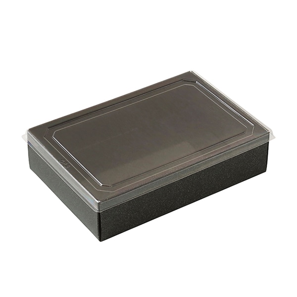 大成パック 折箱　雅　透明フタセット 1人用　＃6－W A－571 25セット/袋（ご注文単位16袋）【直送品】