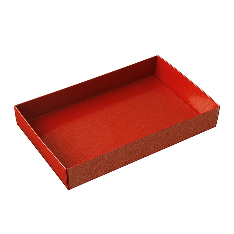 大成パック 浅折830 透明フタセット 朱 S-831 30セット/袋(ご注文単位10袋)【直送品】