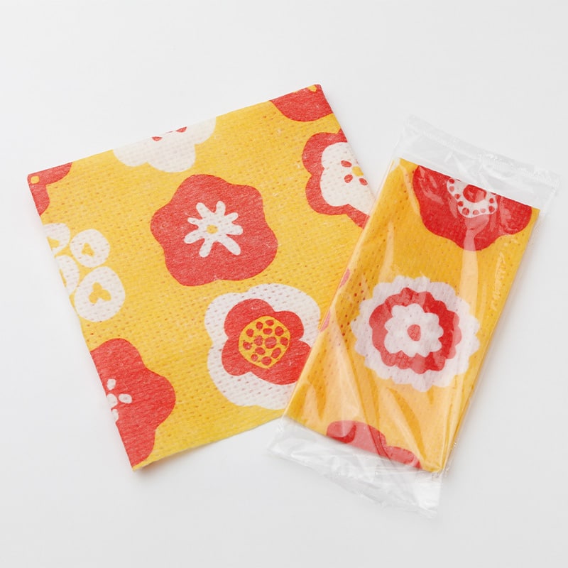 紙おしぼり ハナハナ 平型 11111 75本/袋（ご注文単位8袋）【直送品】