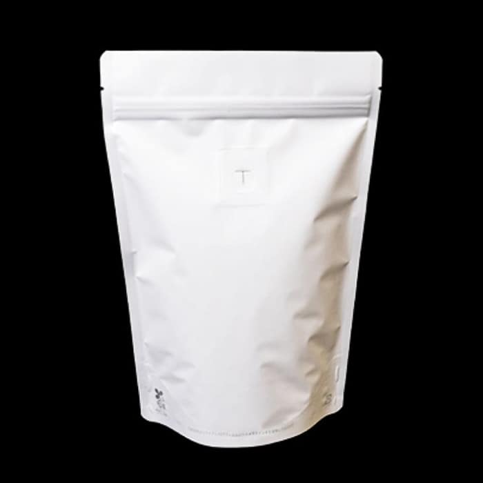 スタンドチャック袋 バルブ付 250g用 白マット R-PET 1500枚/箱（ご注文単位1箱）【直送品】