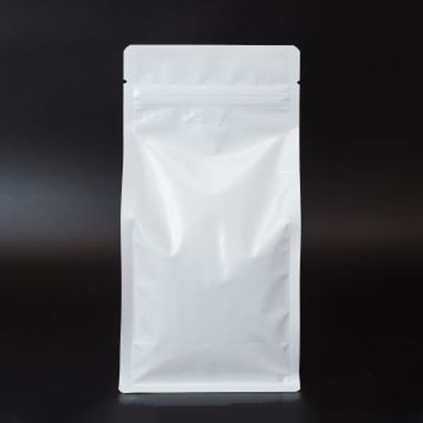 ボックスパウチ バルブ付 200g用 白マット #N/A/箱（ご注文単位1箱）【直送品】