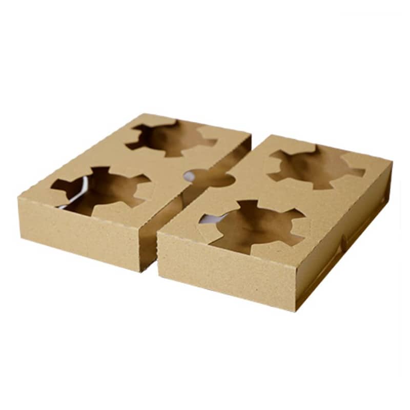 4&2クラフトカップホルダー 森林認証紙 300枚/箱(ご注文単位1箱)【直送品】