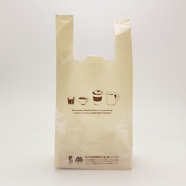 レジ袋 CGバイオマスプラバッグ ベージュ 1000枚/箱（ご注文単位1箱）【直送品】