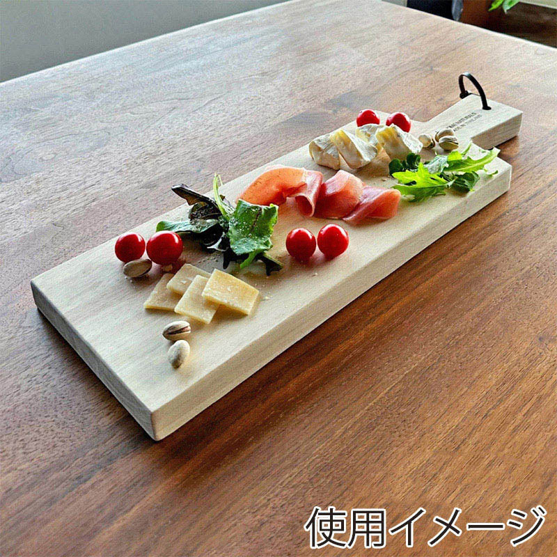 BMターゲット マンゴー材カッティングボード 長方形 持ち手革紐付き BMT-HN-C0030 1個(ご注文単位1個)【直送品】