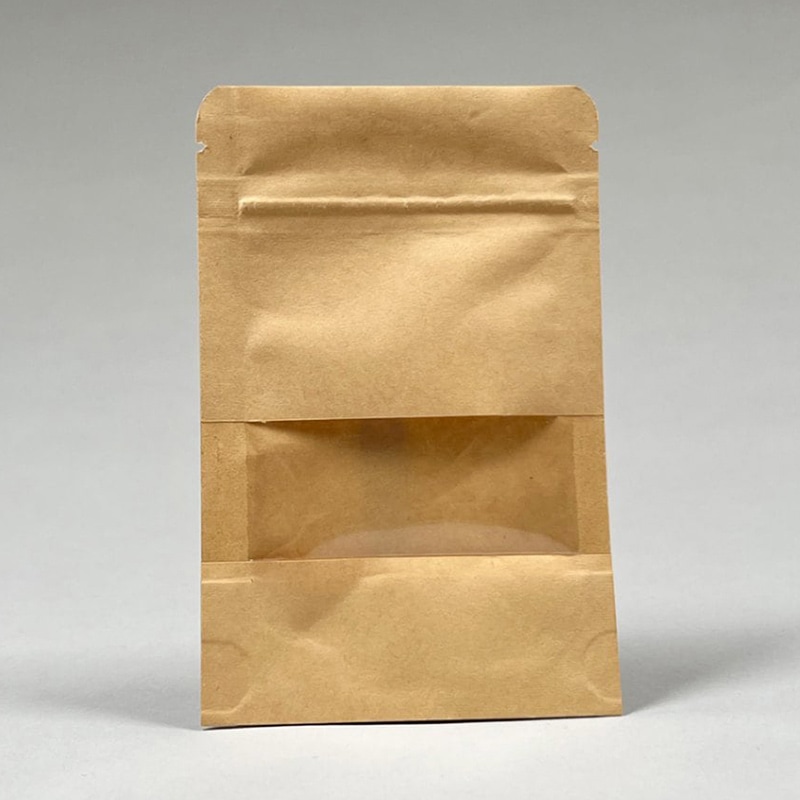 BMターゲット クラフト紙ジッパー付き スタンドアップパウチ TYPE1 SK01-PAPER-POUCH 50枚/箱(ご注文単位40箱)【直送品】