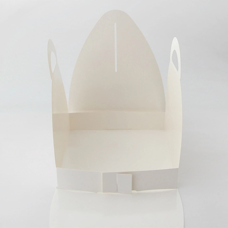 BMターゲット 折り紙容器 ホワイト M 正方形 25枚/袋(ご注文単位1袋)【直送品】