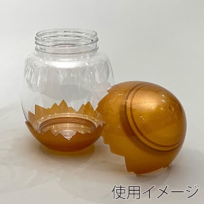 BMターゲット ドリンクボトル 卵型 ドリンクボトル 卵型 フタ付き ゴールド 400ml 1個（ご注文単位100個）【直送品】