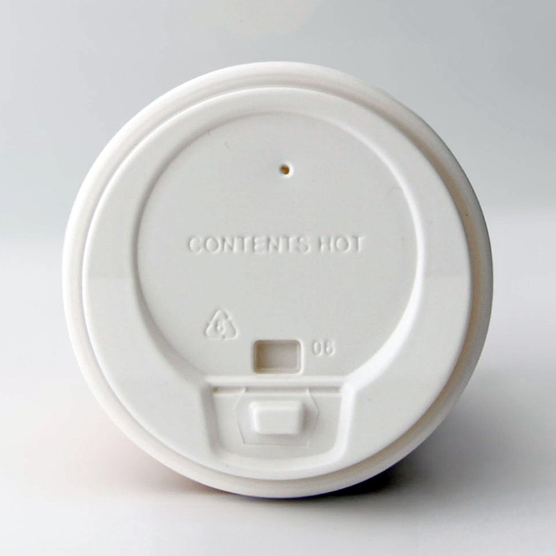 BMターゲット 紙コップ用開閉式白フタ 80mm口径 6・8オンス用 100枚/袋（ご注文単位20袋）【直送品】