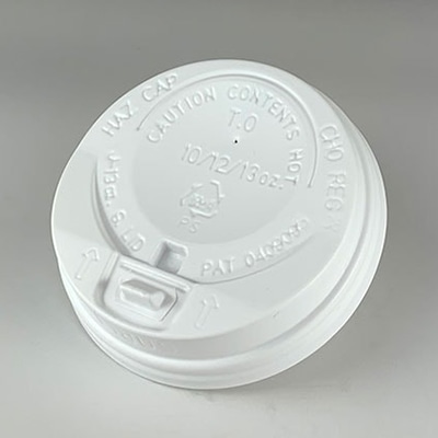 BMターゲット 紙コップ用開閉式白フタ 85mm口径 10・13オンス用 100枚/袋(ご注文単位10袋)【直送品】