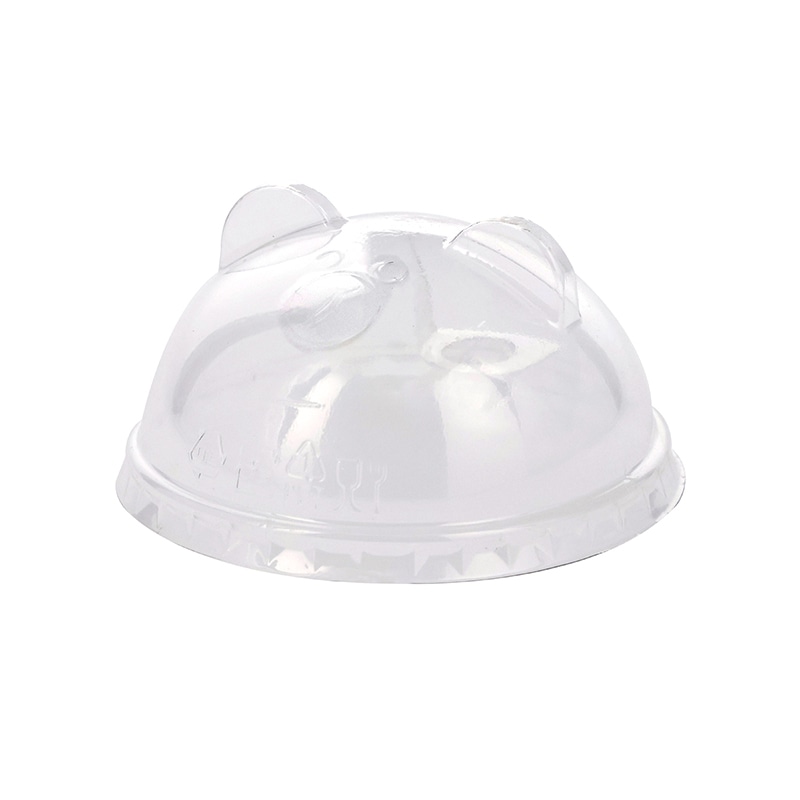 BMターゲット プラスチックカップ用ドームリッド パンダ耳 90mm口径用 50個/袋（ご注文単位20袋）【直送品】