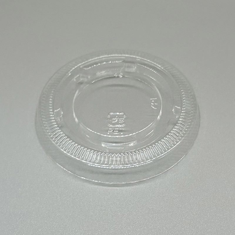 旭洋02 リサイクルPETカップ 平蓋 穴なし 72mm口径 TAPS72F 100個/袋（ご注文単位30袋）【直送品】
