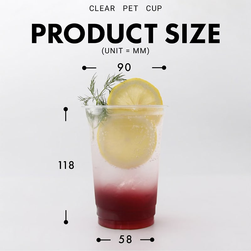 アイスクリアカップ PET 16オンス 90mm口径 BMT9012-PET 50個/袋(ご注文単位20袋)【直送品】