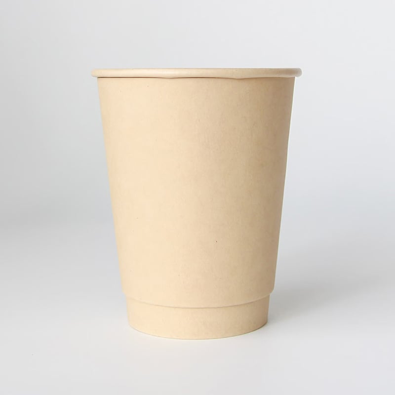 BMターゲット バンブー2重紙カップ 水性コート 90mm口径 12オンス ZE12D-BAMBOO-WATER 25個/袋（ご注文単位40袋）【直送品】