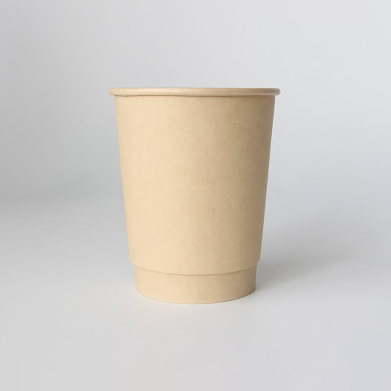 BMターゲット バンブー2重紙カップ 水性コート 80mm口径 8オンス ZE08D-BAMBOO-WATER 25個/袋（ご注文単位40袋）【直送品】